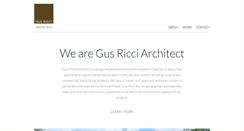 Desktop Screenshot of gusricciarchitect.com