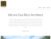 Tablet Screenshot of gusricciarchitect.com